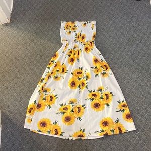 Sunflower Two Piece Set - Top and Skirt